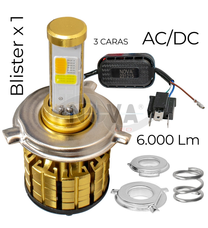 KIT LED VENTILADOR TRICOLOR FLASHEO
