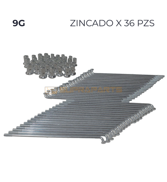 BF.1.2. KIT RADIOS Y CABEZAS ZINCADOS 125cc