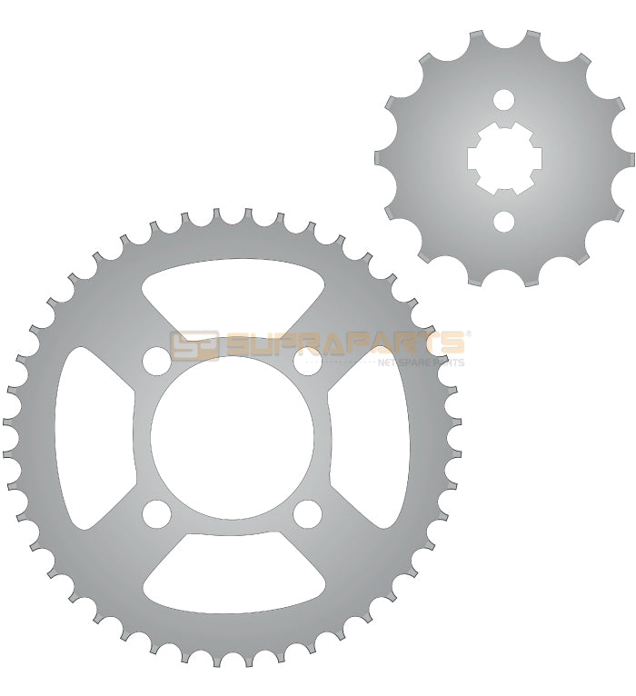 BM.1.3. KIT PIÑON Y SPROCKET Bajaj 100cc